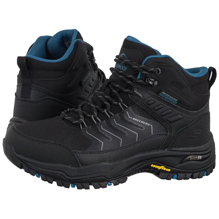 Pánské trekové boty Skechers Arch Fit Dawson 204634 Černé