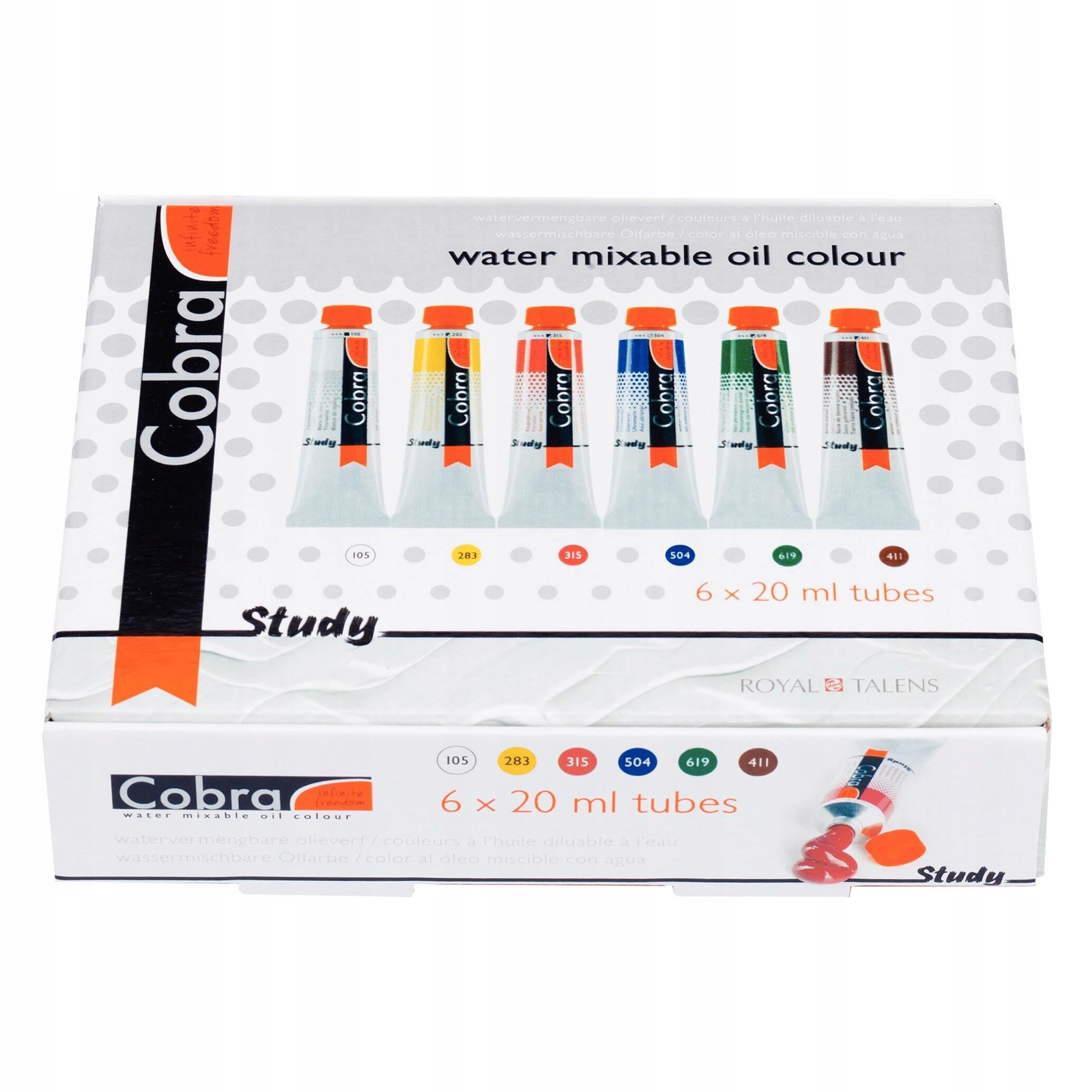 Sada olejových barev Study Cobra 6 barev x 20 ml
