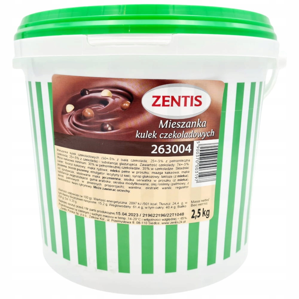 Chrupiące kulki czekoladowe mieszanka Zentis Posypka 2,5kg