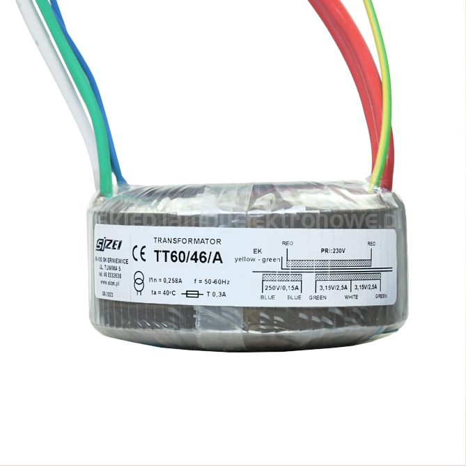 Transformátor pro lampové zesilovače TT60/46/A Audio Velikosti