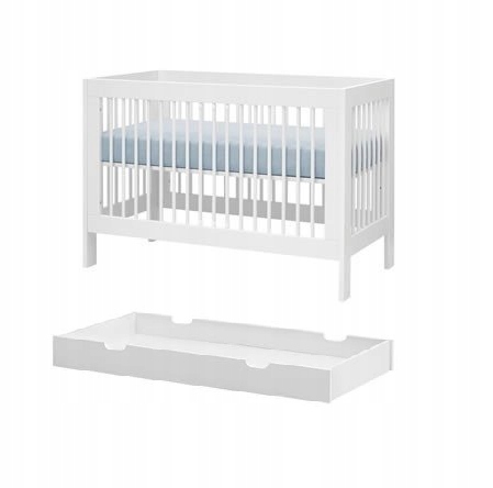 Pinio Basic Łóżeczko niemowlęce 140x70 z szufladą