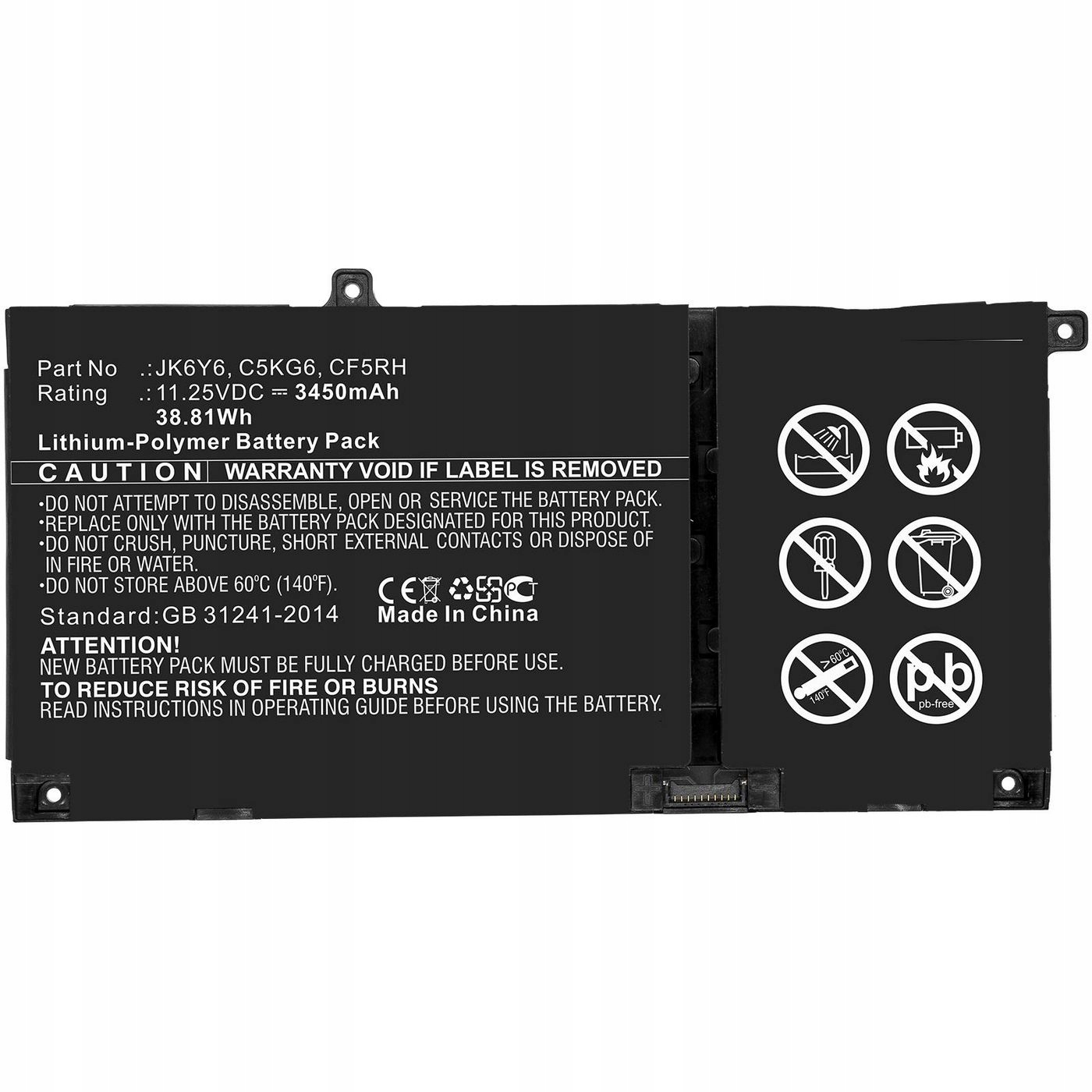CoreParts Notebook Battery pre Dell