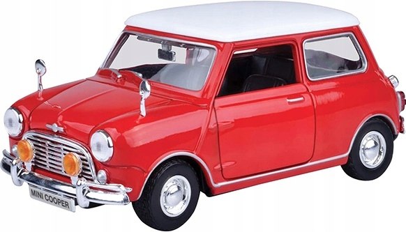 Morris Mini Cooper 1961 červený 1:18 model Motormax 73113