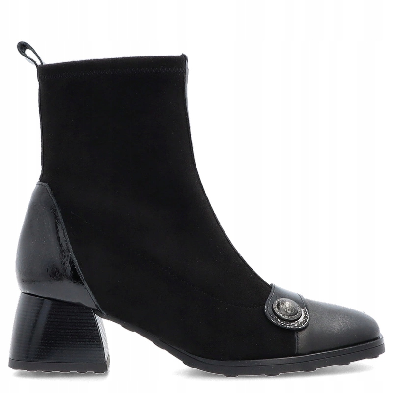 Španělské kotníkové boty na podpatku Hispanitas HI254219 Černé 36