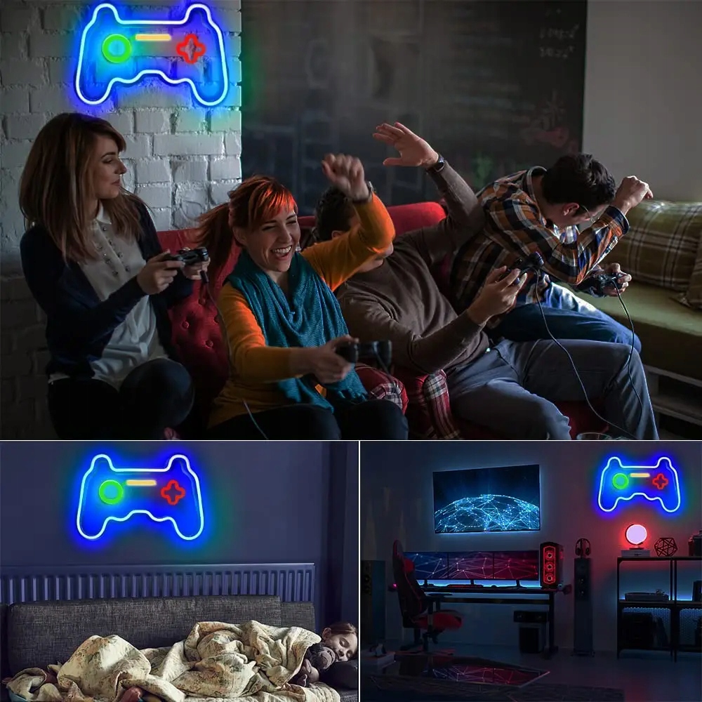 Neon LED Pad Gamepad - Pokój gracza - dekoracja ścienna lampka nocna ozdoba Kod producenta autkoled