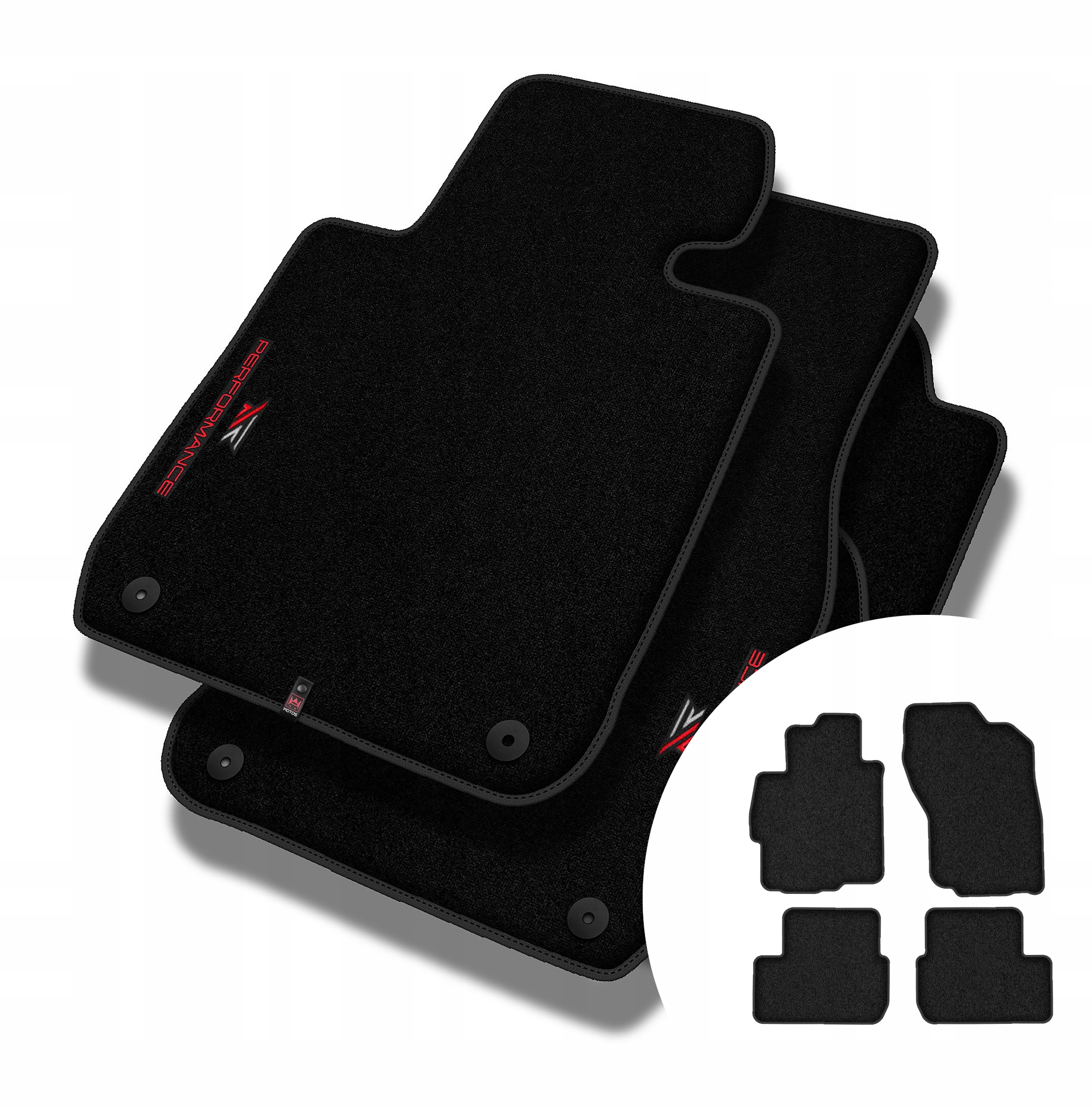 Velurové koberce Performance pro Mitsubishi Lancer VIII 2007-2017 0440