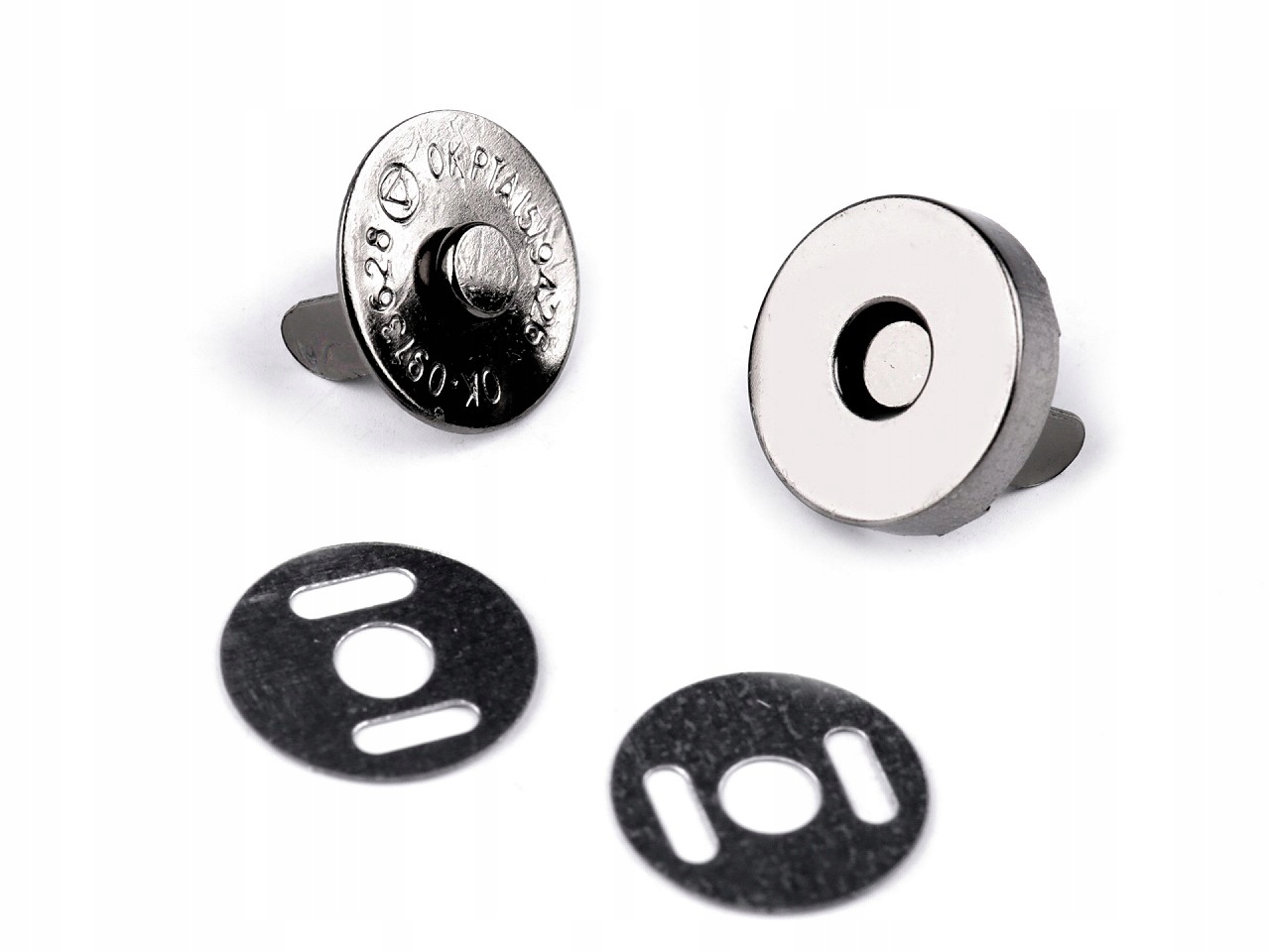 

Zapięcie magnet. 14mm nikiel antyczny 5komplet