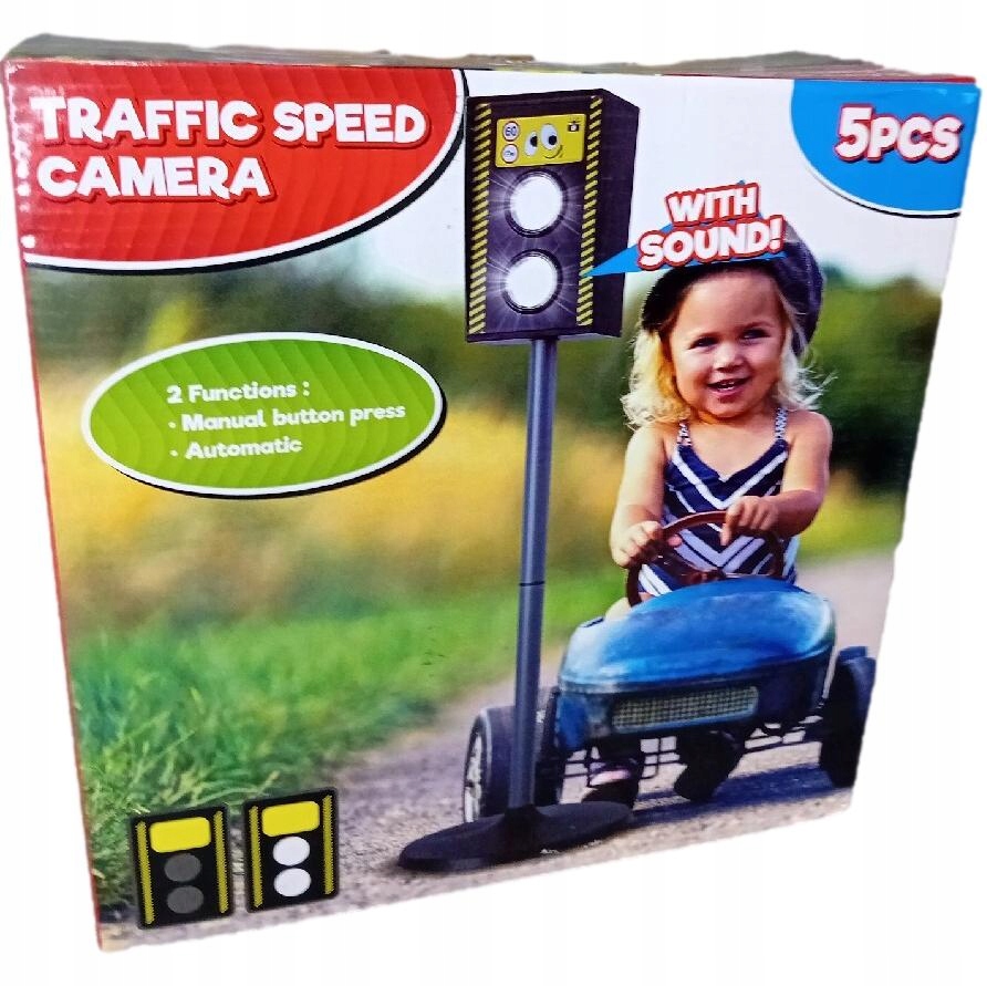 FOTORADAR POMIAR PRĘDKOŚCI ZABAWKA DLA DZIECI 75cm ZE ŚWIATŁEM I DŹWIĘKIEM Rodzaj pojazdu znak drogowy, sygnalizator