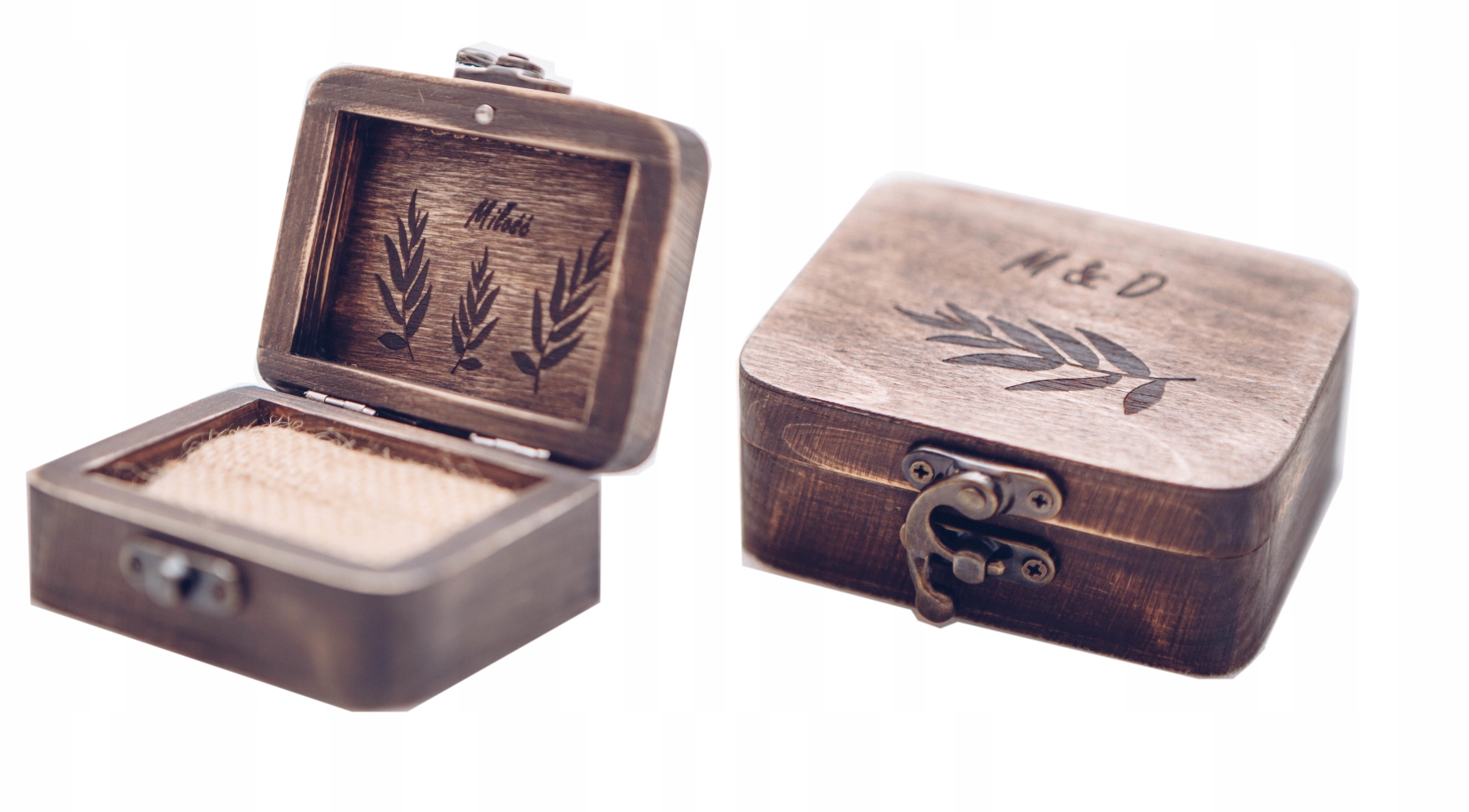 Коробка для Кольца - Бохо, Деревенском, Гравер