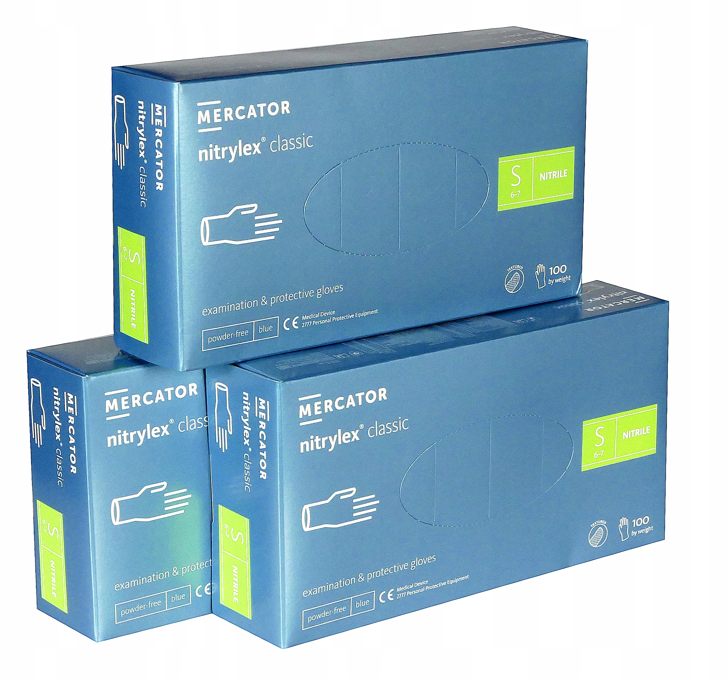 

Rękawice rękawiczki nitrylowe bezpudrowe S 300 szt