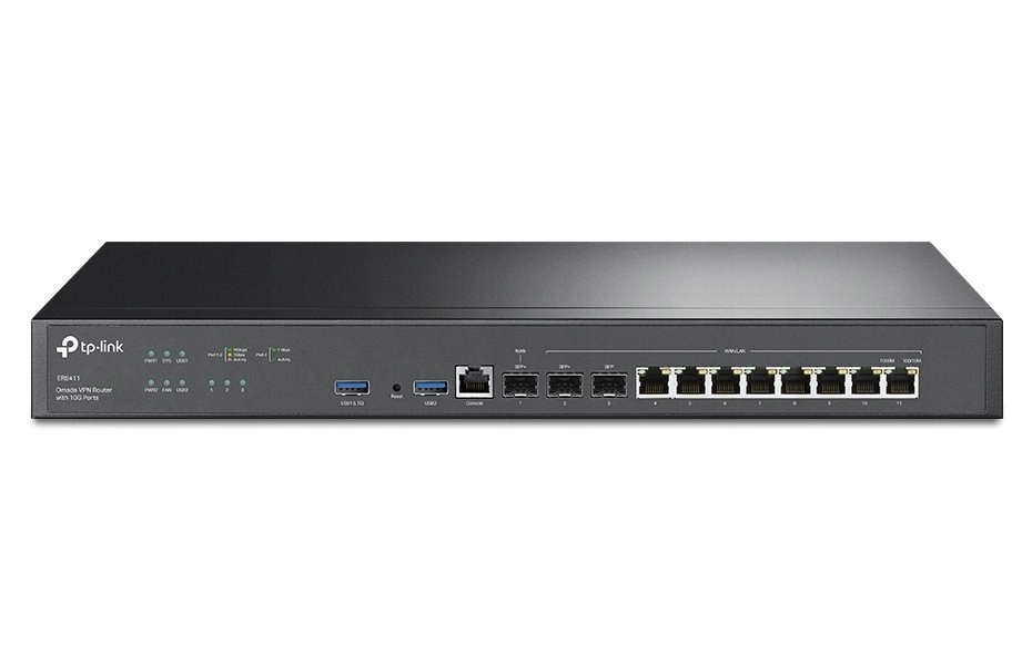 TP-Link ER8411 Omada Vpn Router, 2x 10Gbit 1x Gbit Lan/wan, 8x Gbit Lan