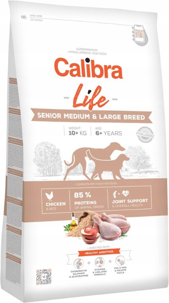 Levně Dog Life Senior Medium & Large Chicken 12 kg