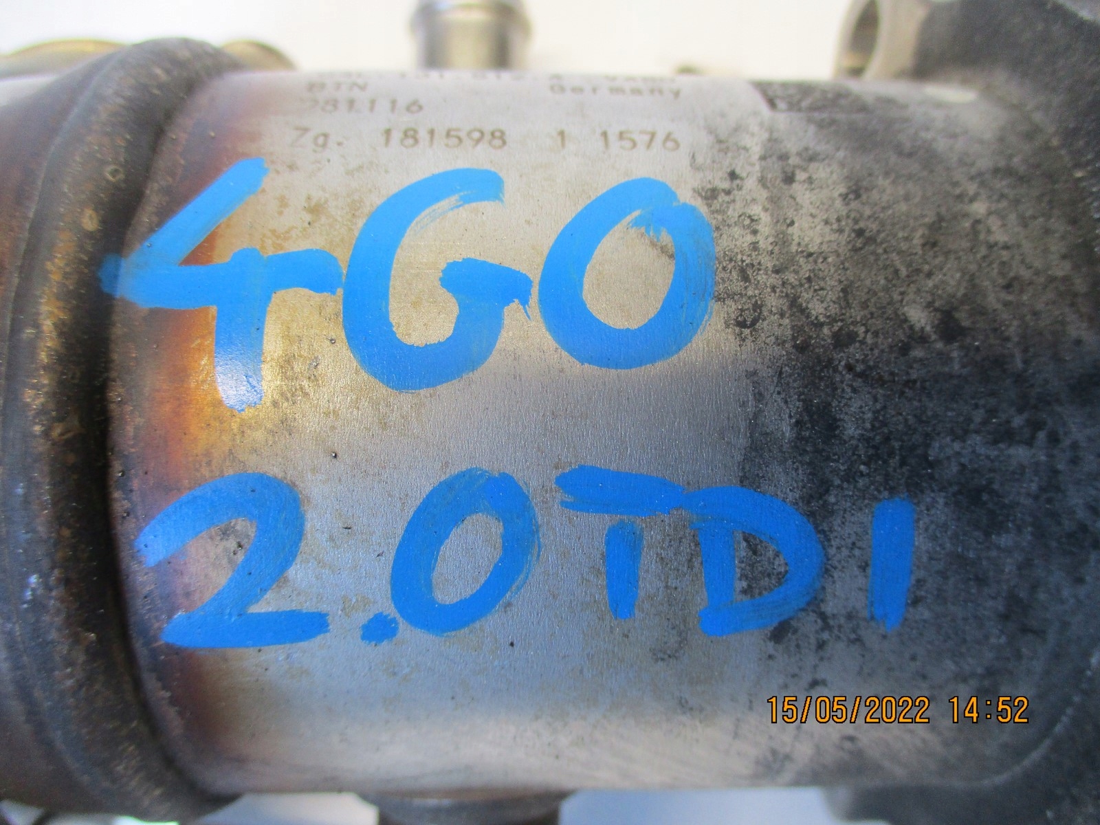 ABGASKUEHLER AGR AUDI A6 4G0 2,0TDI 04L131512A
