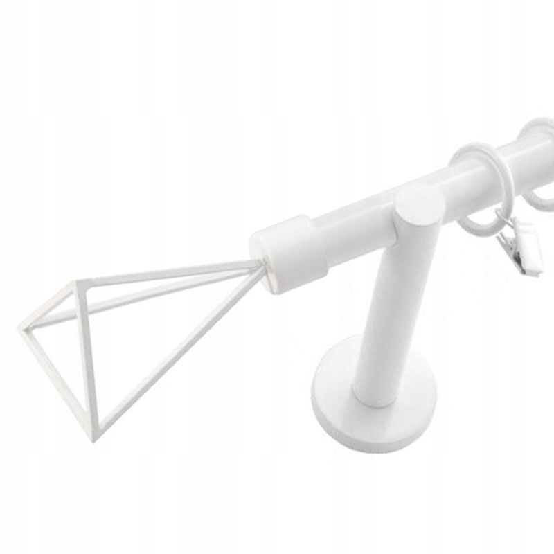 

Karnisz 240 cm Pojedynczy biały 19 mm gotowy