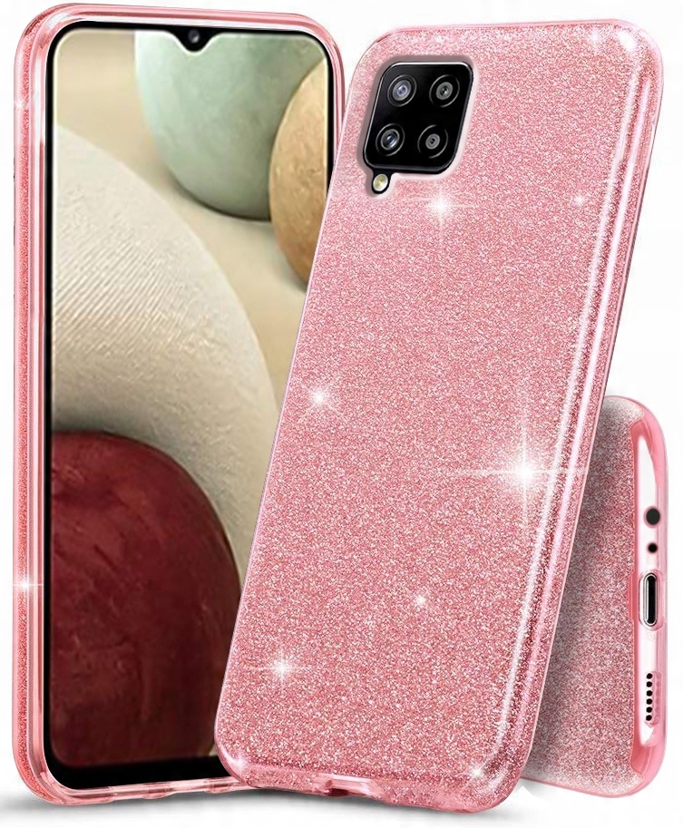 

Etui do Samsung Galaxy A12 Case Brokat Szkło 9H