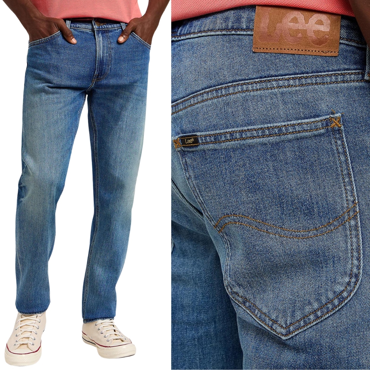 Lee Daren Zip Fly Arizona Sky DžINS jednoduché pánské džínové kalhoty W30 L32