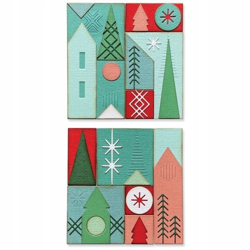 Vykrajovátka Sizzix Holiday Blocks by Tim Holtz #666335