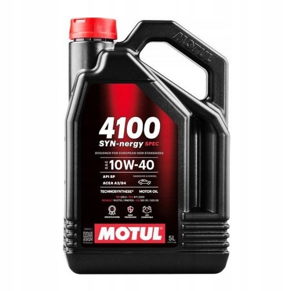 Motul 4100 SYN-nergy Spec (6100 Synergie+) 10W40 olej silnikowy 112892 5L