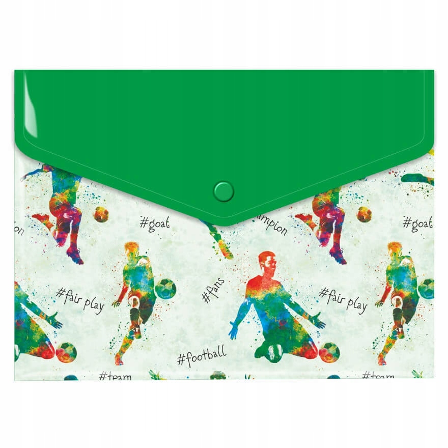 

Teczka kopertowa koperta na zatrzask A5 Pp footbal
