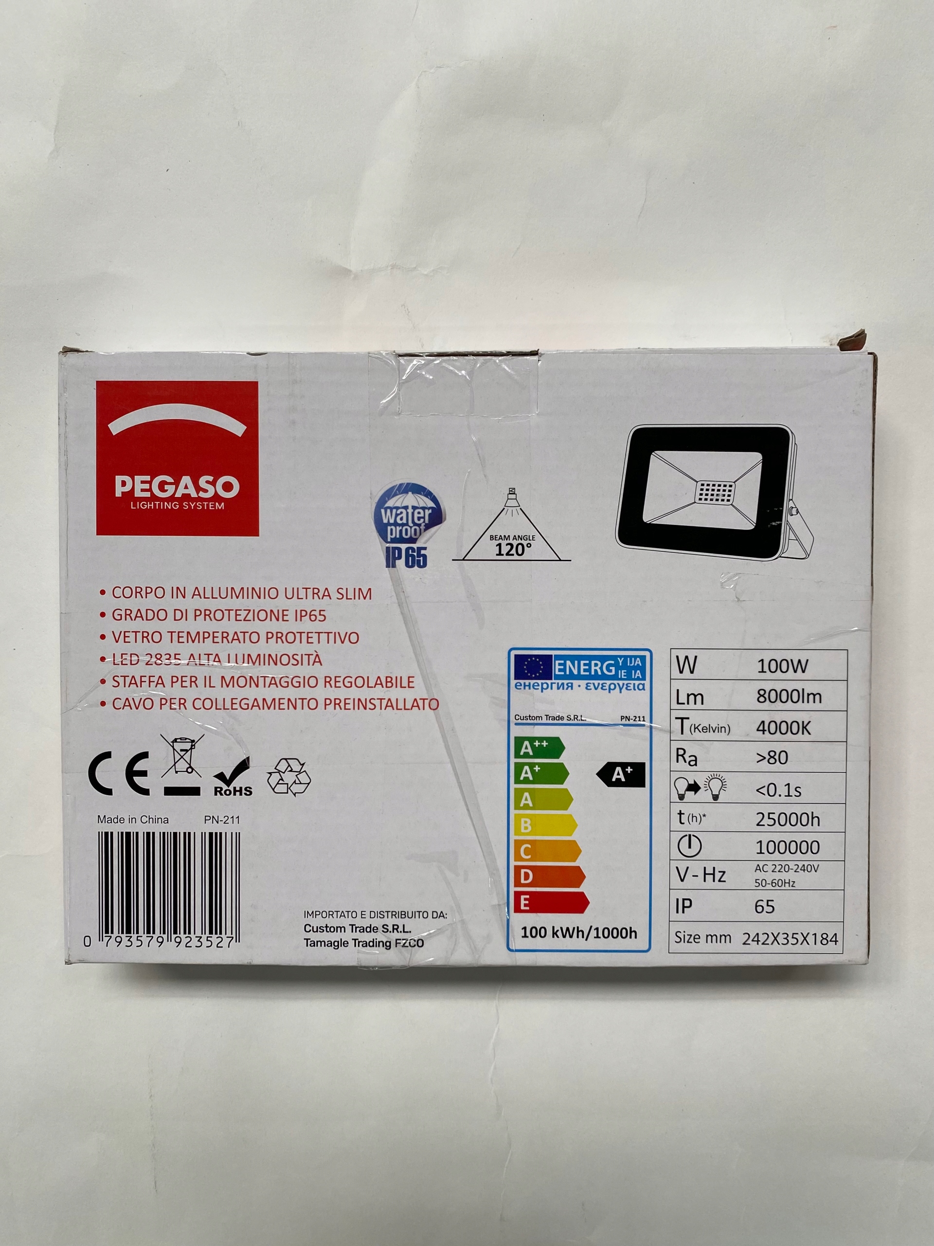 PEGASO Lighting System - FLOODLIGHT 100W 8000lm Marka inna