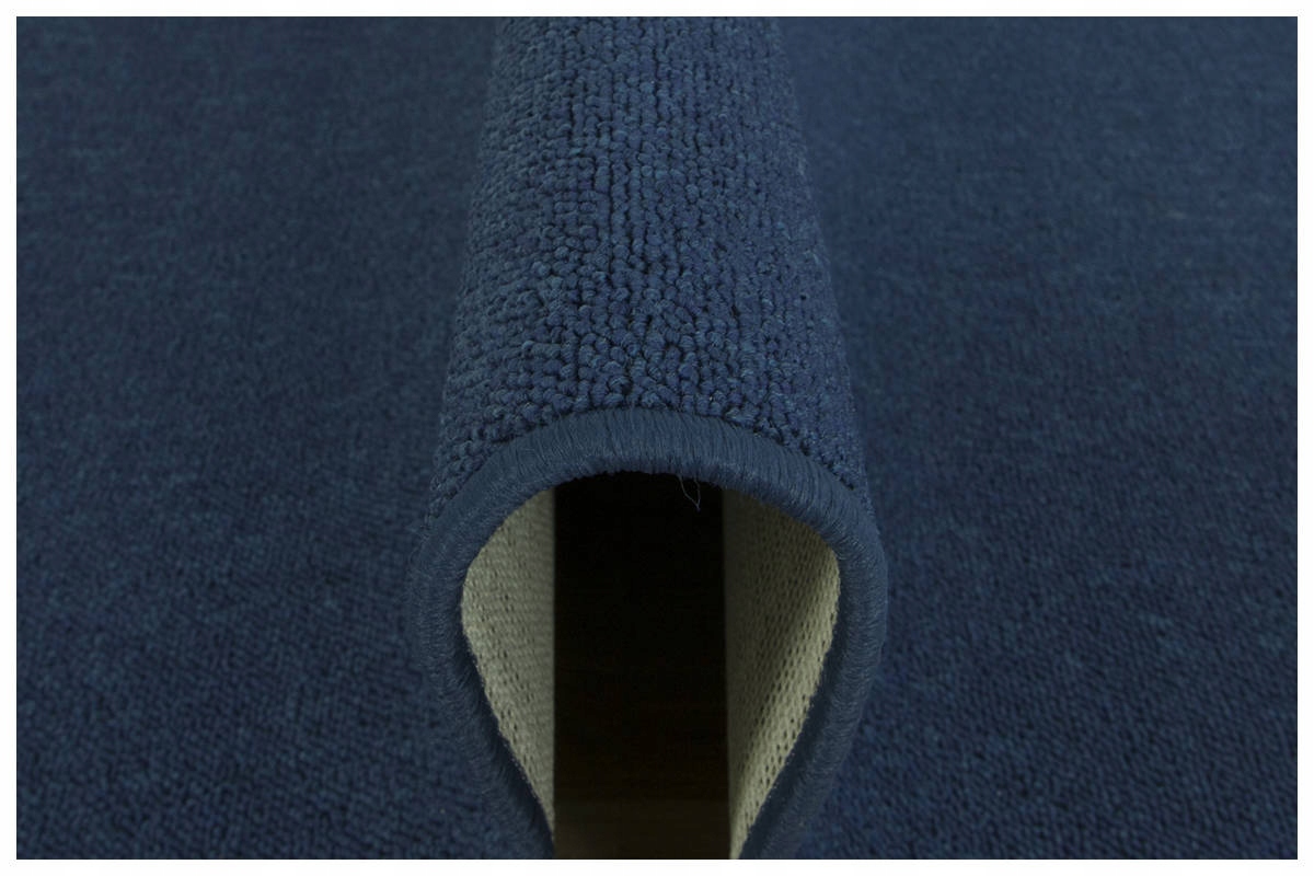 

100x150 cm Trwały Dywan Pętelkowy Ciemny Niebieski