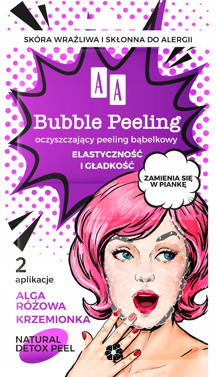 

Aa Bubble Peeling peeling Elastyczność gładkość
