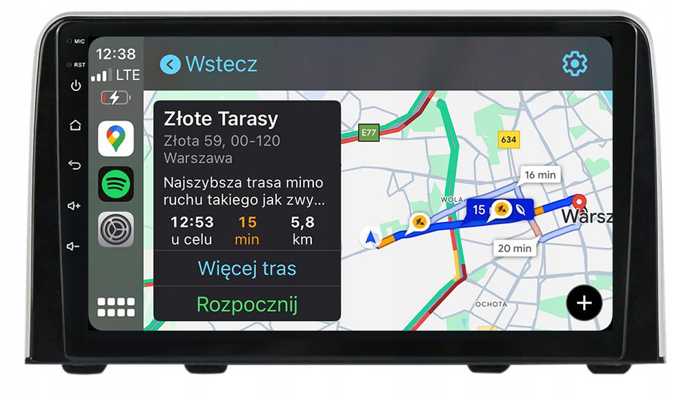 Honda Cr-v 5 2018-2023 Android Carplay Rádio Navigace 8GB/128GB Dsp
