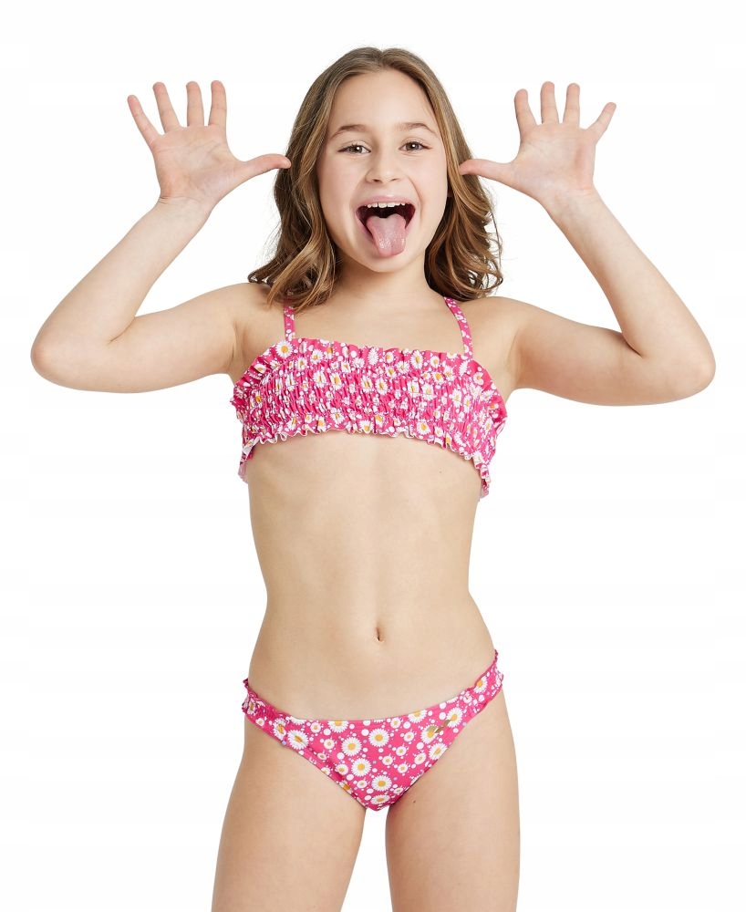 Strój kąpielowy dziewczęcy dwuczęściowy kostium na basen Arena Bikini 140