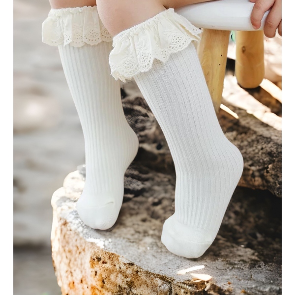 Podkolanówki skarpetki HAFTOWANE CHRZEST 80-86-92