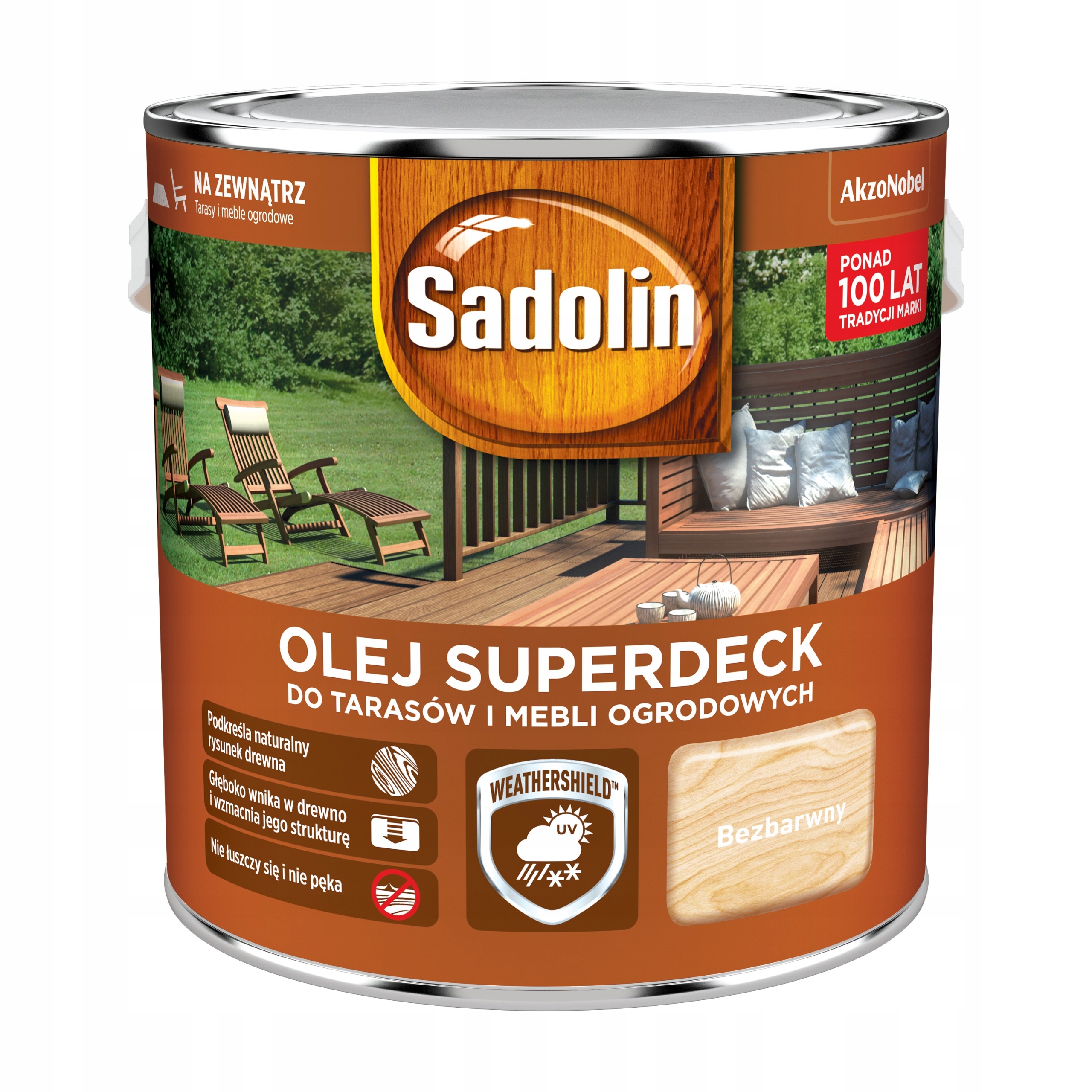 Sadolin Olej do tarasów Superdeck 2.5L Bezbarwny