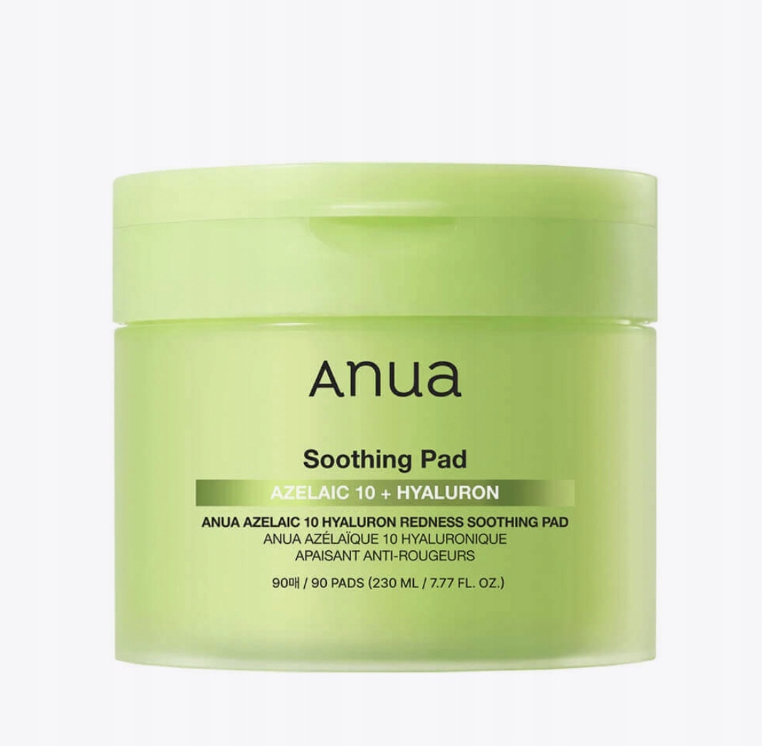 100% Original, Anua Azelaic Acid 10 Hyaluron Redness Soothing Pad 90szt.