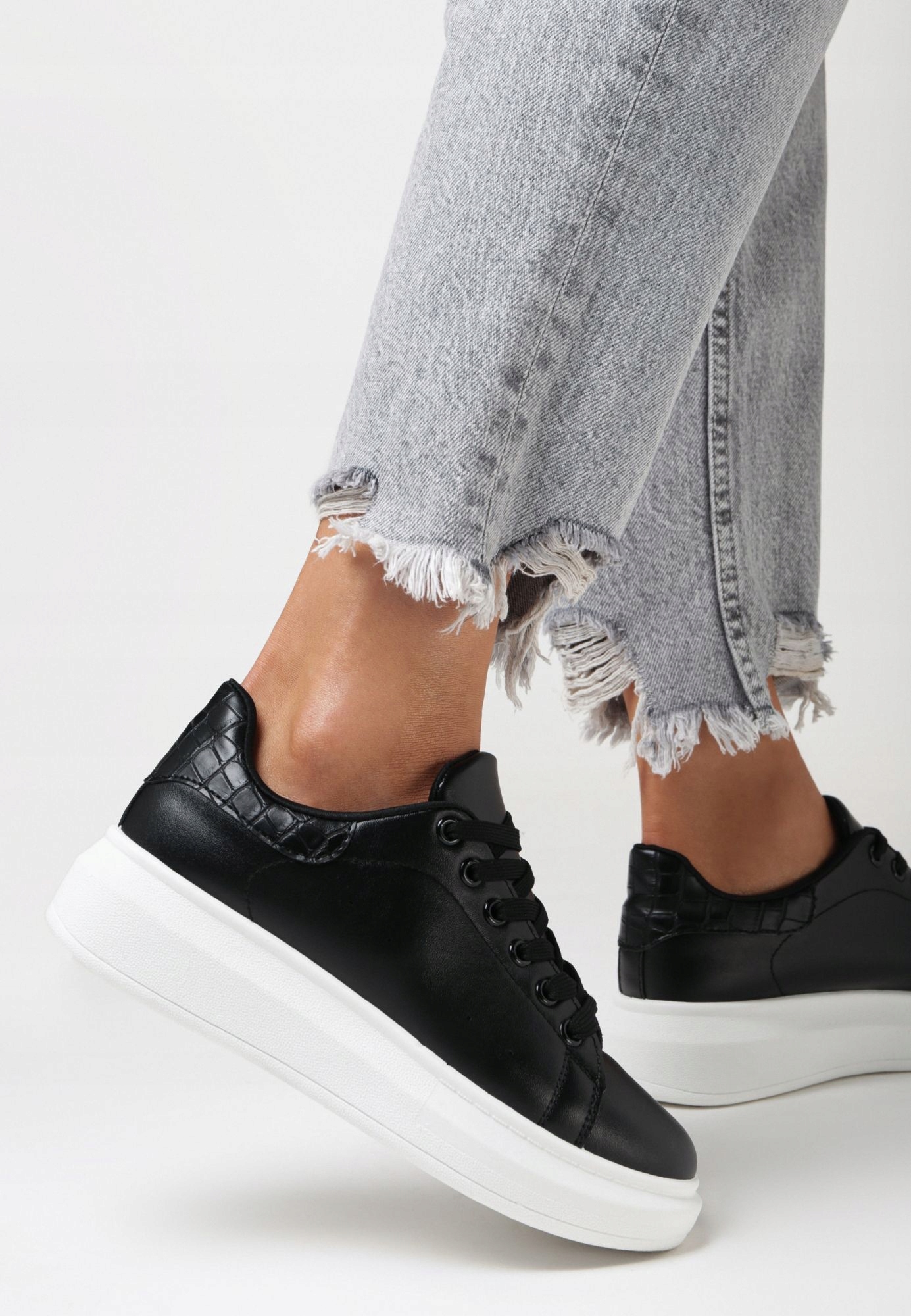 

Born2Be Czarno-Białe Sneakersy damskie 37