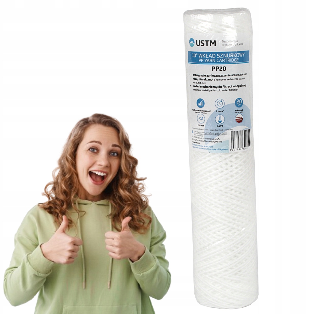 WKŁAD SZNURKOWY 10' 1 MIKRON PP1M FILTR DO WODY