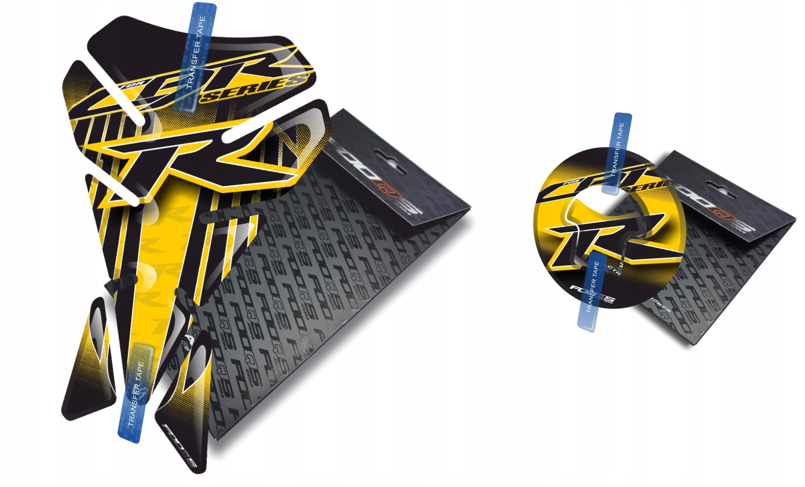 Tank-pad Cap-pad V1 od společnosti Fooqs pro Honda Cbr 125 250 Žlutý