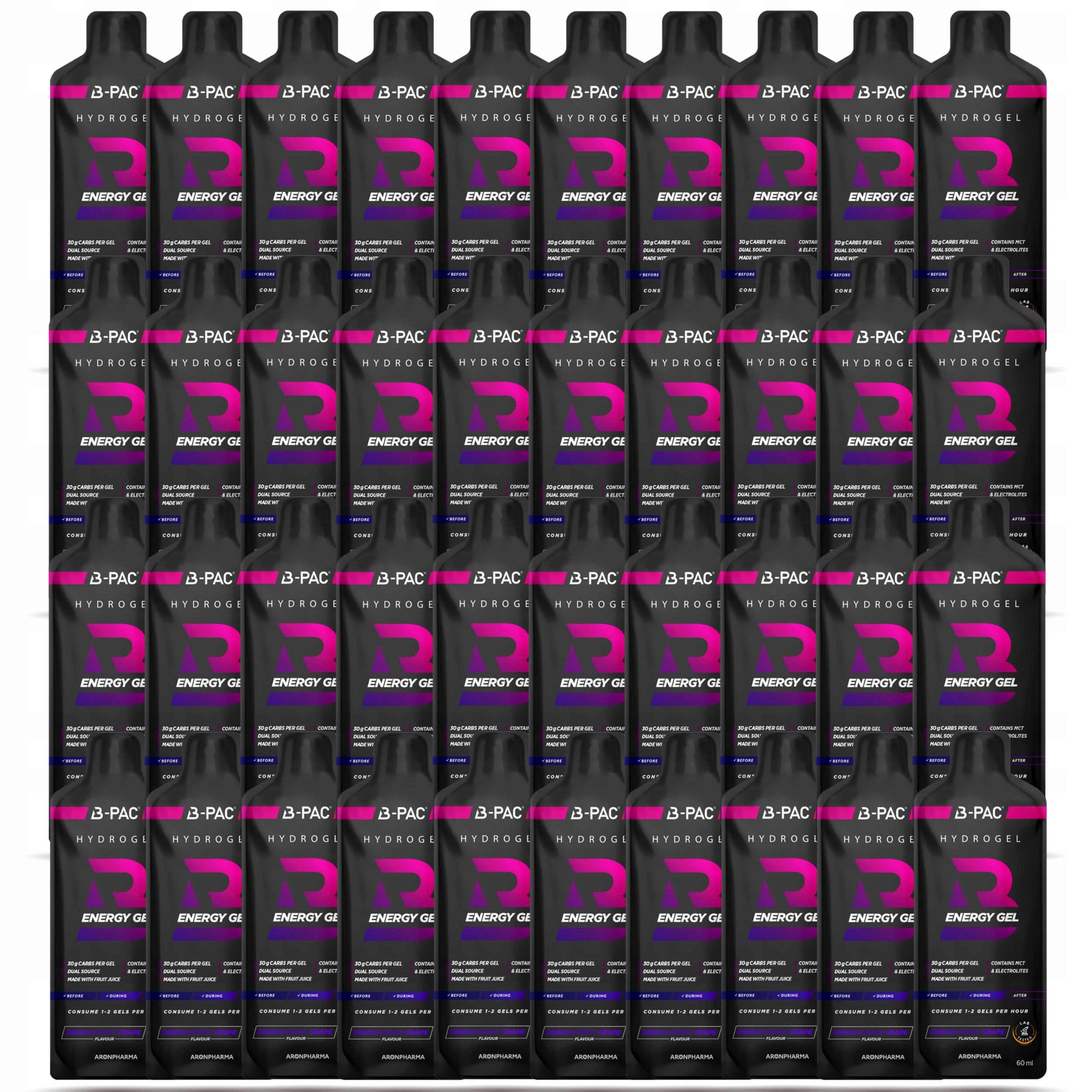 Energetický Gel Pro Regeneraci Síly Vytrvalost Působí Okamžitě 40x