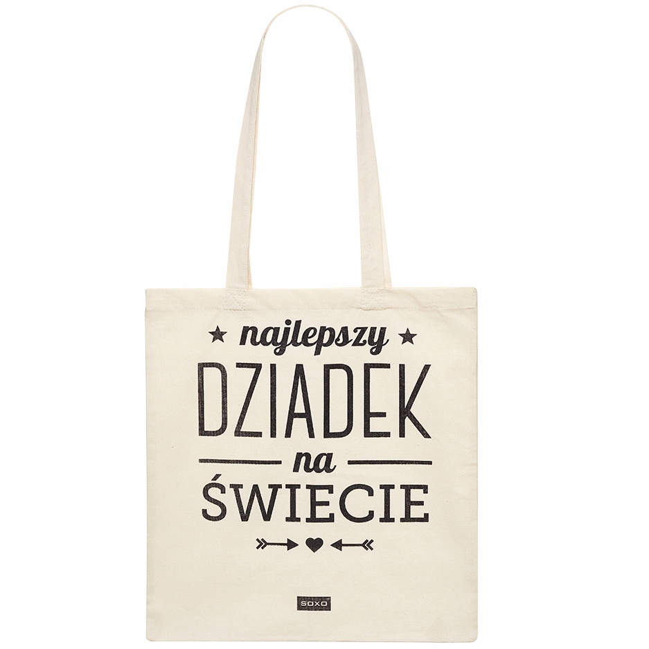 Torba na zakupy shopperka bawełniana - prezent dla dziadka na urodziny