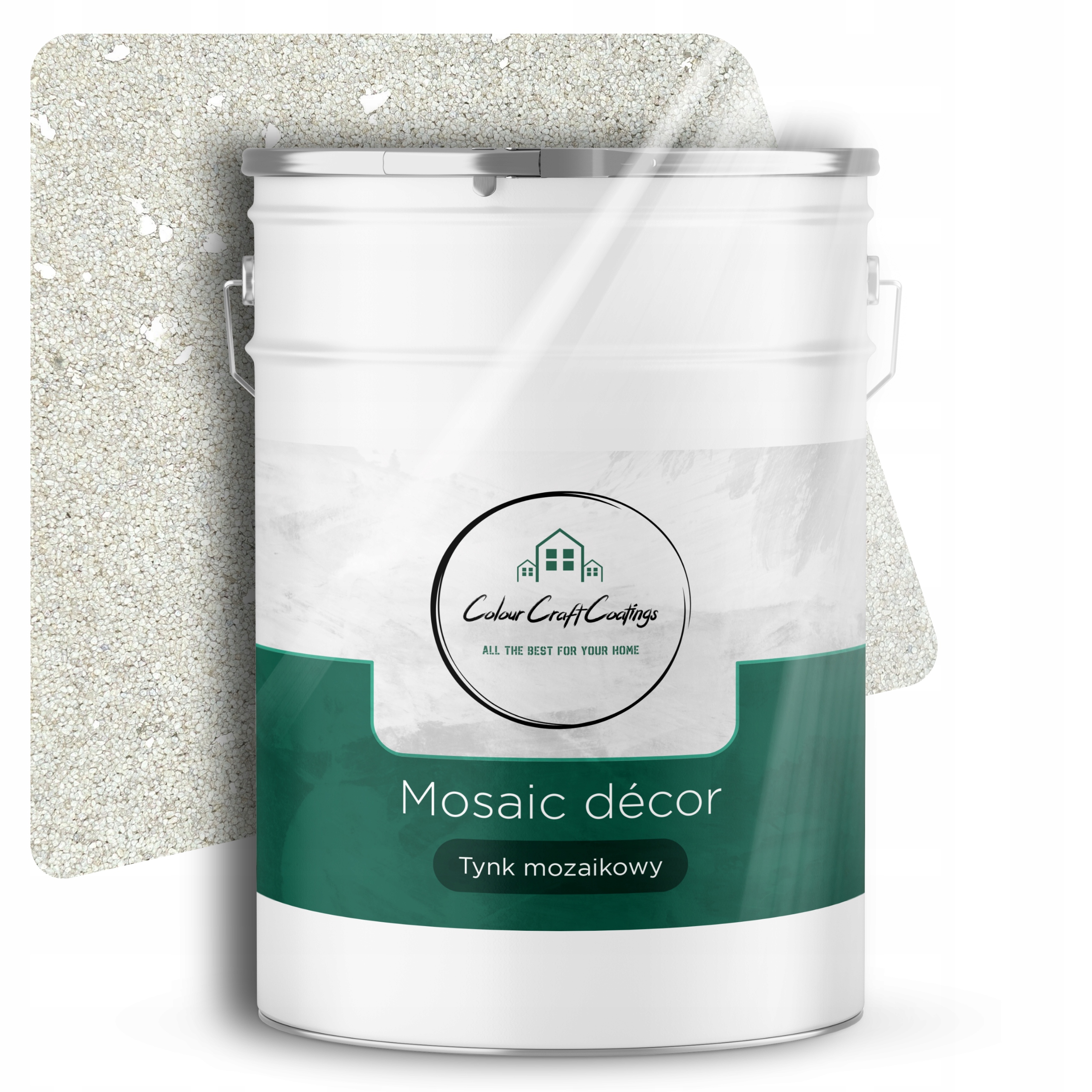 Mozaiková Omietka Mozaika Živicová Dekoračná Ozdobná Biela s Mikou M07 25Kg