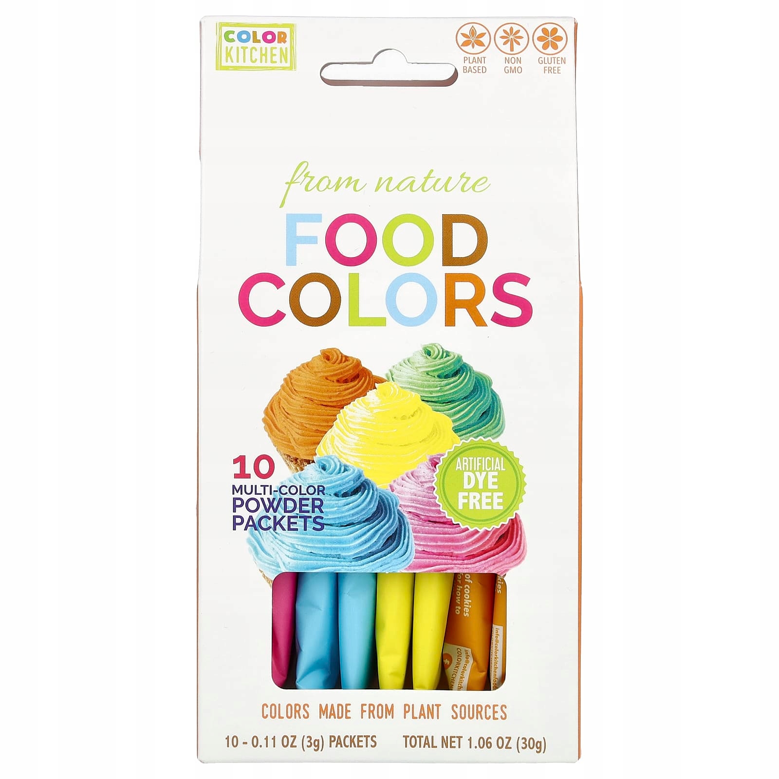 Levně ColorKitchen, Food Colors From Nature, Multi-Color, 10 balení barev po 3 kusech