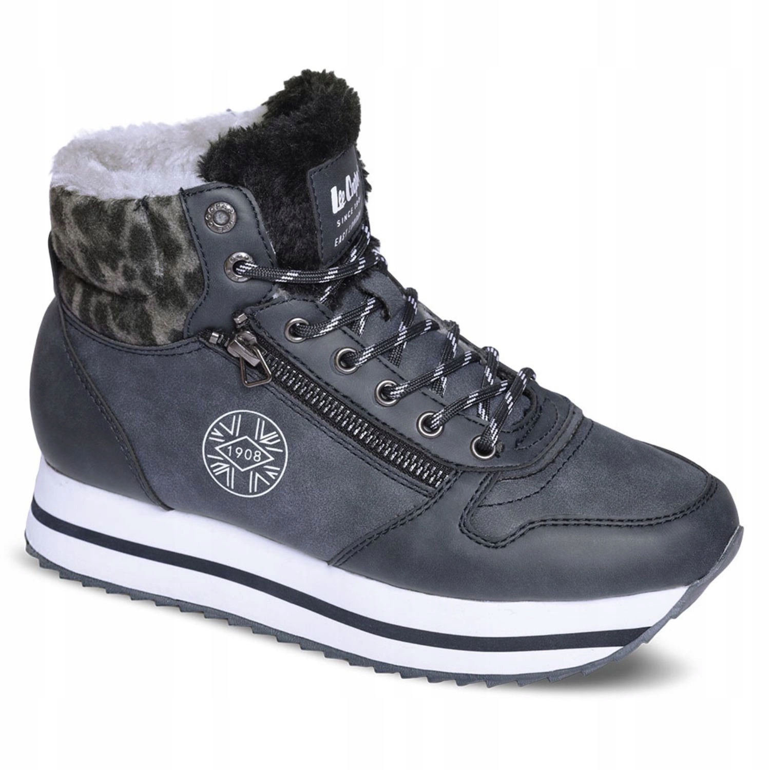 Dámské boty Lee Cooper zateplené kotníkové boty tmavě modré zimní vel. 37