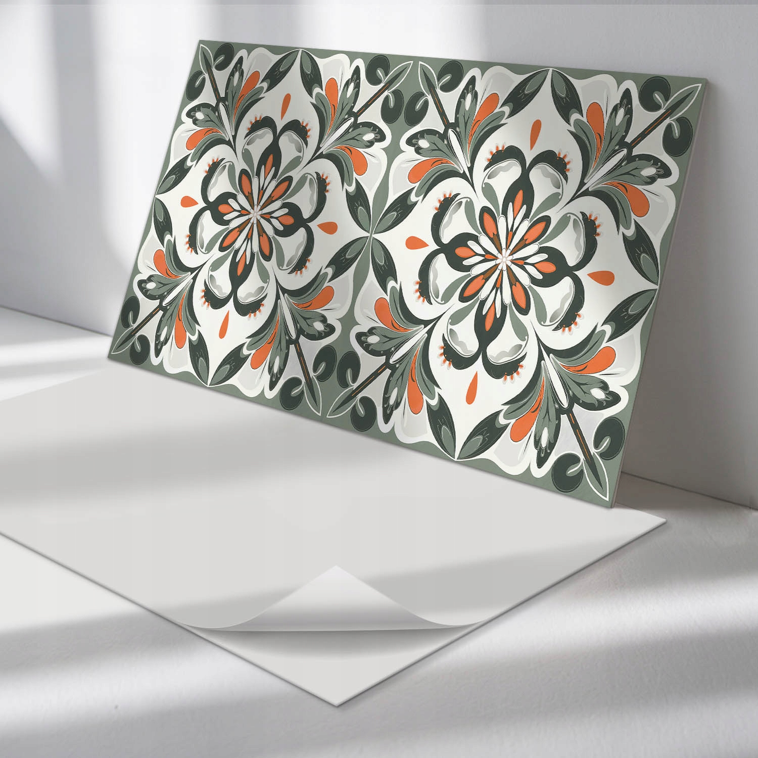 Balíček samolepiacich vinylových panelov Kvetinový vzor s listami 6x60x30 cm