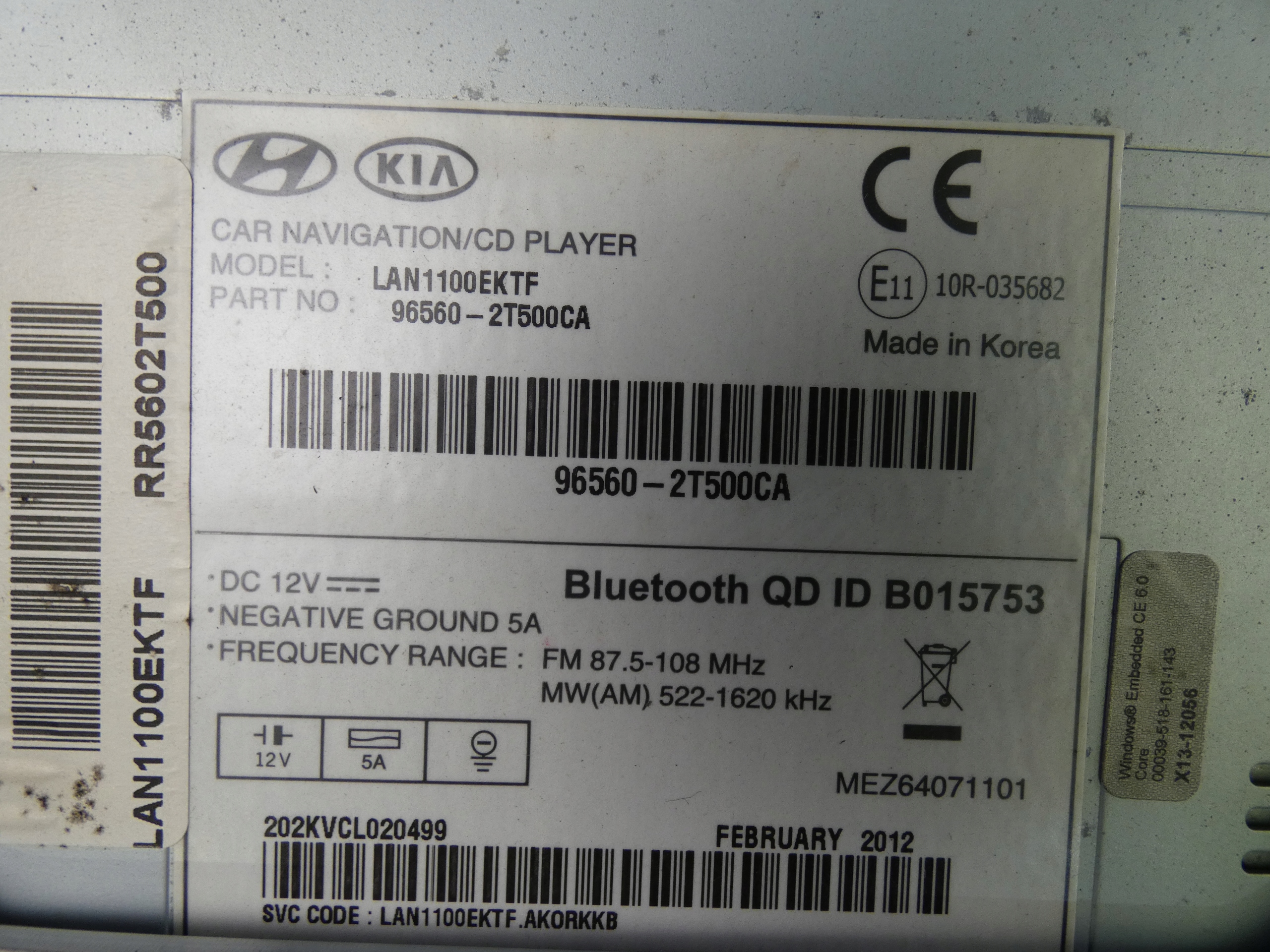 KIA OPTIMA III RADIO display navigation GPS