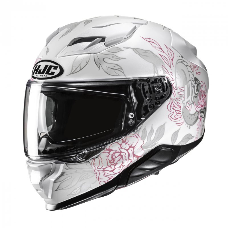 Motocyklová Prilba Hjc F71 Eliz White Pink Xs