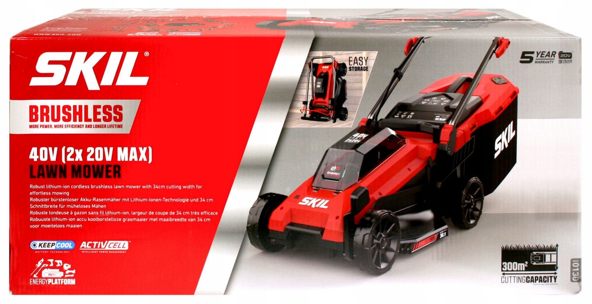 KOSIARKA AKUMULATOROWA 34cm 40V 0130 SKIL KORPUS Emisja hałasu 84 dB