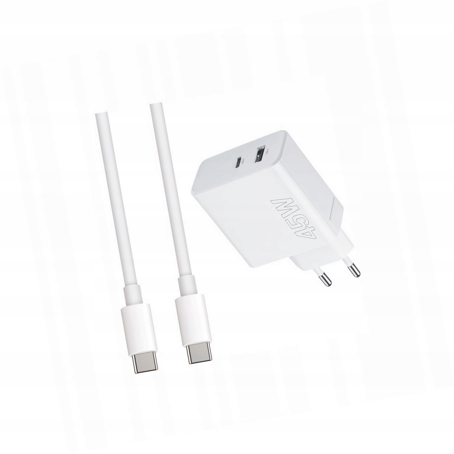 Szybka ładowarka 45W z długim kablem 2m 2 wejścia do Samsung A52 Lte
