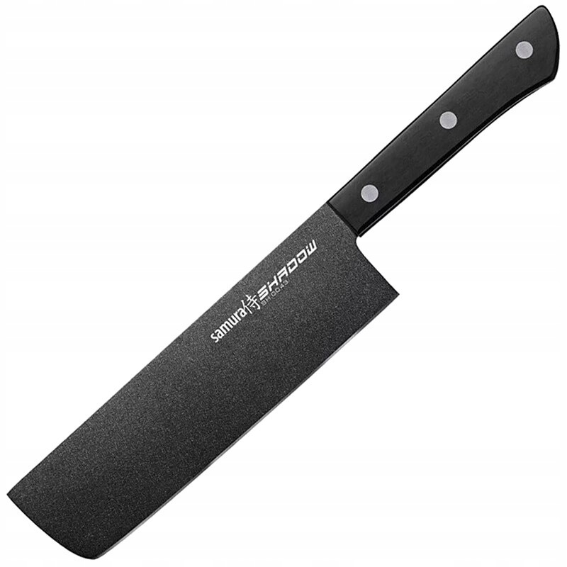 Nůž kuchyňský na sekání Samura Shadow Nakiri 17 cm Black