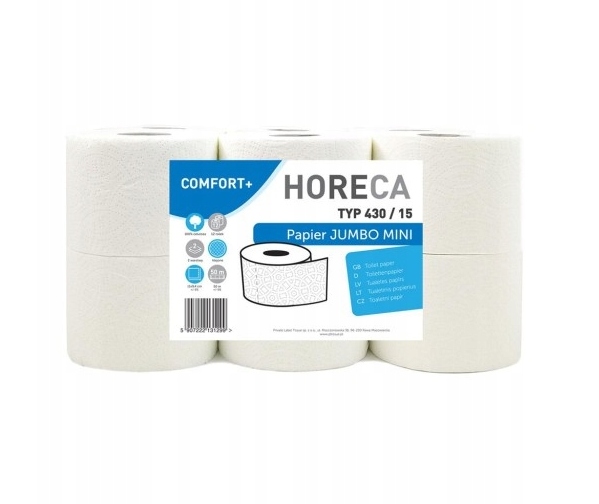 

Papier toaletowy Mini Jumbo Horeca Opak 12 rolek