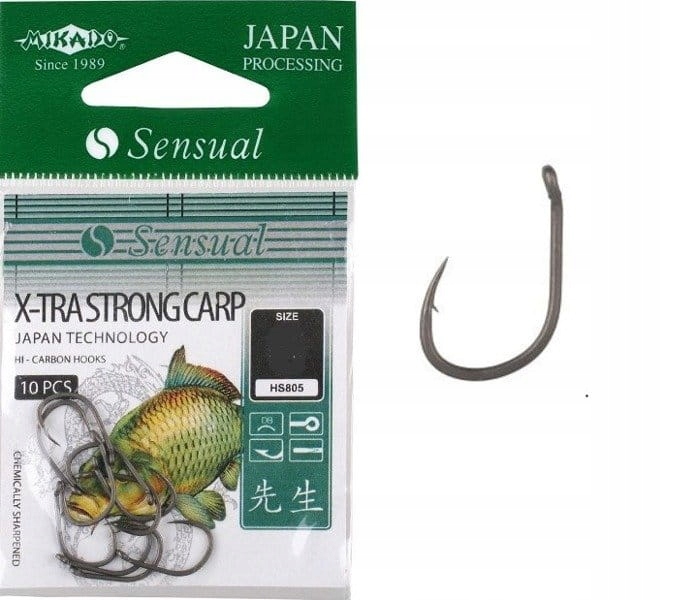 Haczyki Mikado Sensual X-tre Strong Carp Nr 12 Szt 10