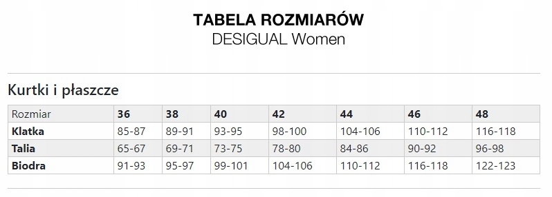 DESIGUAL unikatowy płaszcz E LOVE logo 36/38 Rękaw długi rękaw
