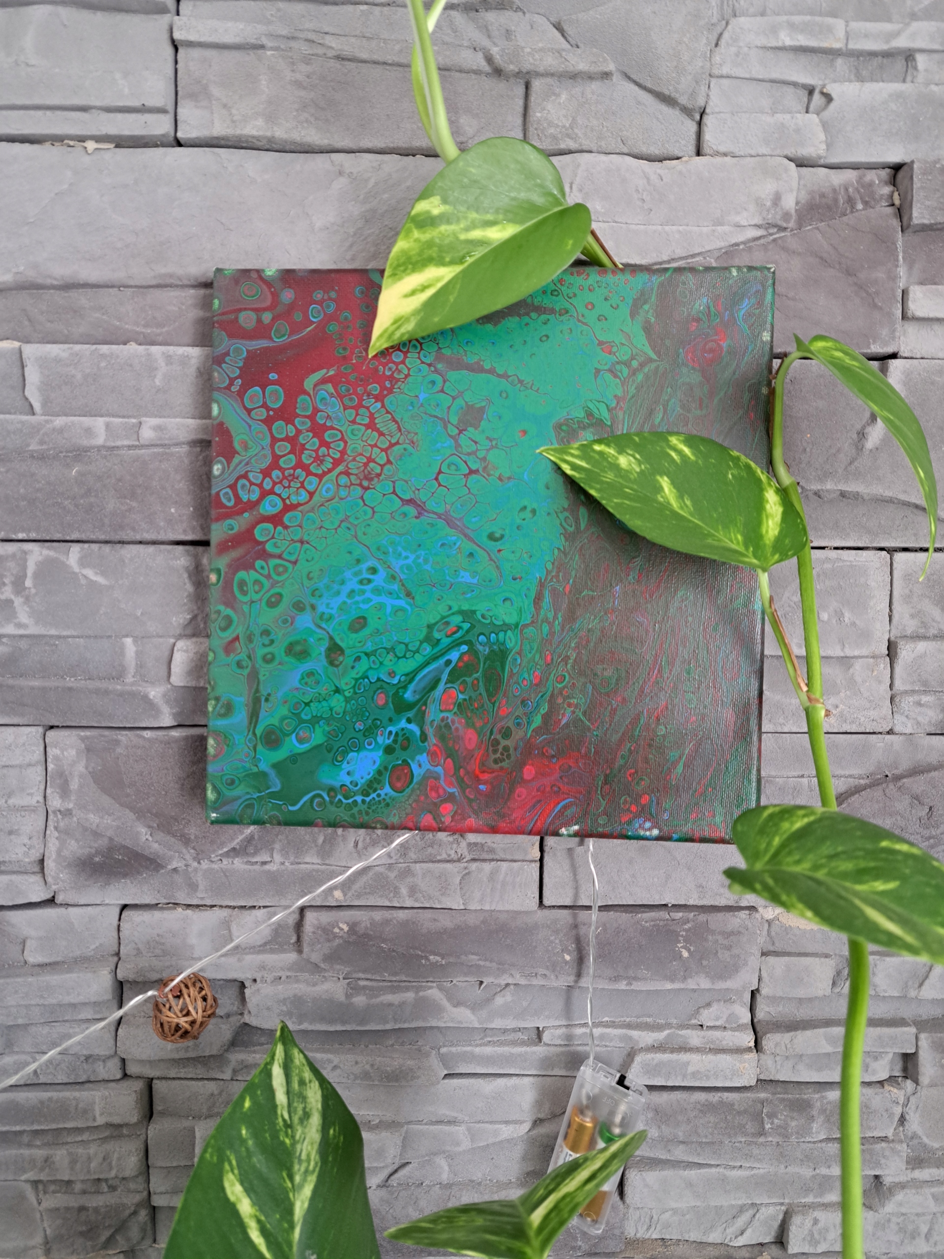 Unikátní obraz ručně malovaný autorský pouring 25/25