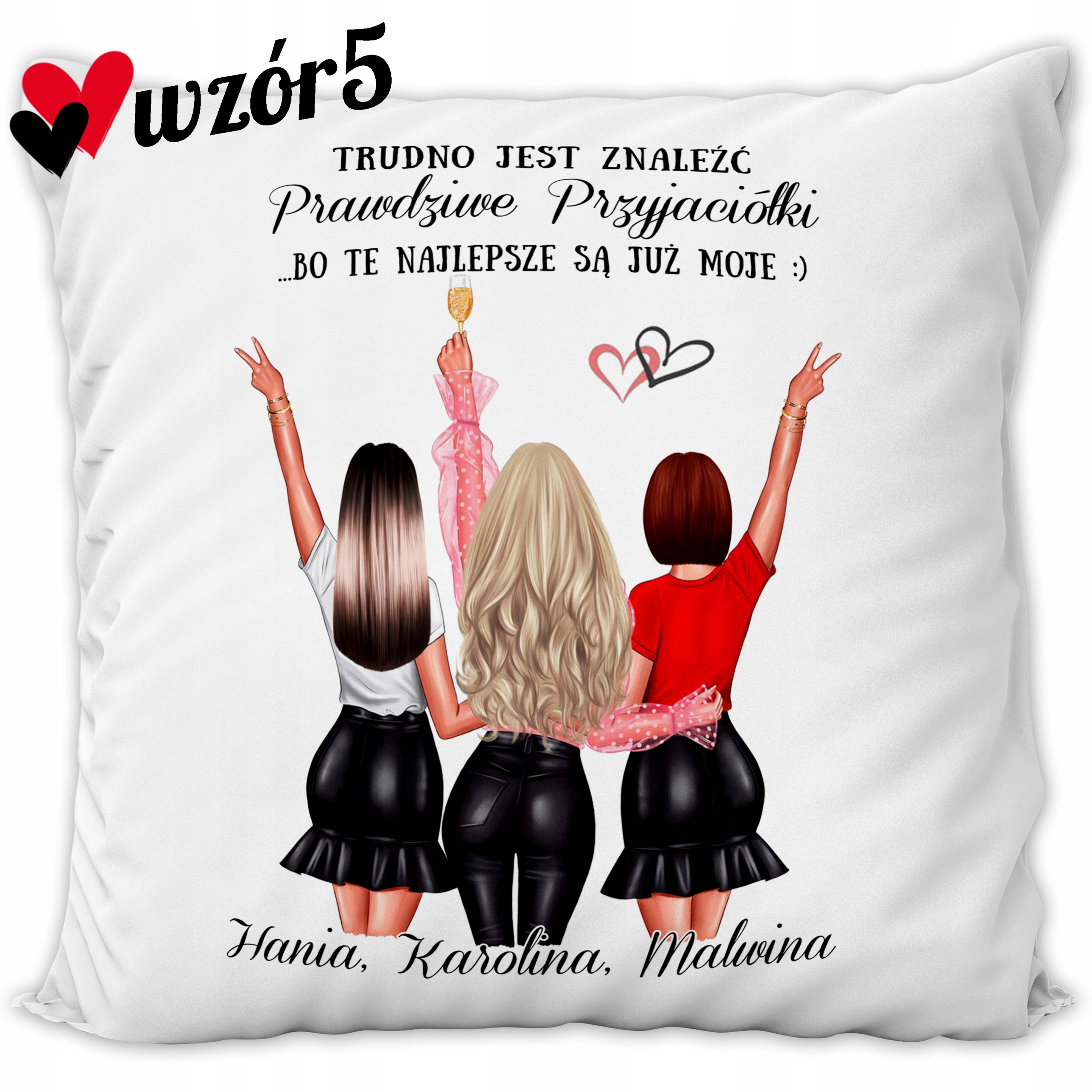 PODUSZKA DLA PRZYJACIÓŁKI SIOSTRY PREZENT WZORY Rodzaj inna